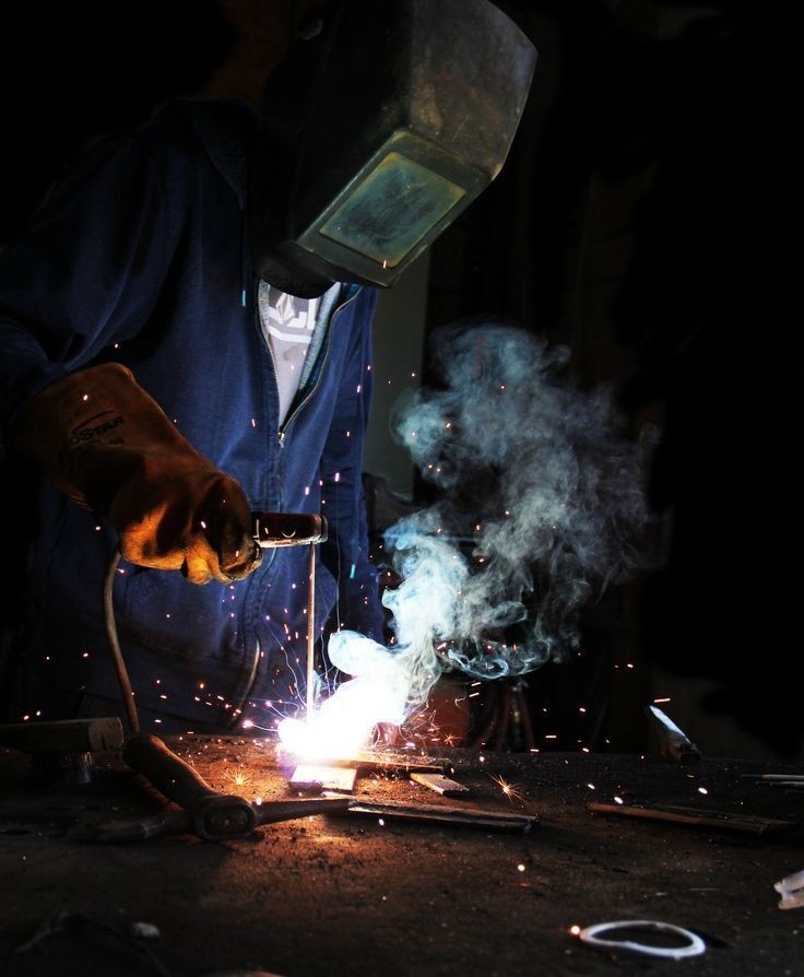Industrial Welding Worker